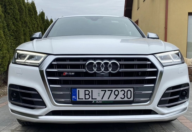 Audi SQ5 cena 152000 przebieg: 124340, rok produkcji 2018 z Raszków małe 326